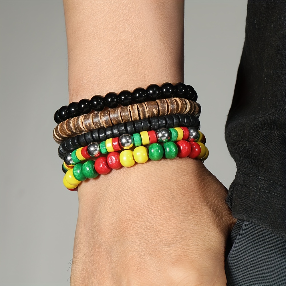 Men's Island Vacation Style Beaded Bracelet